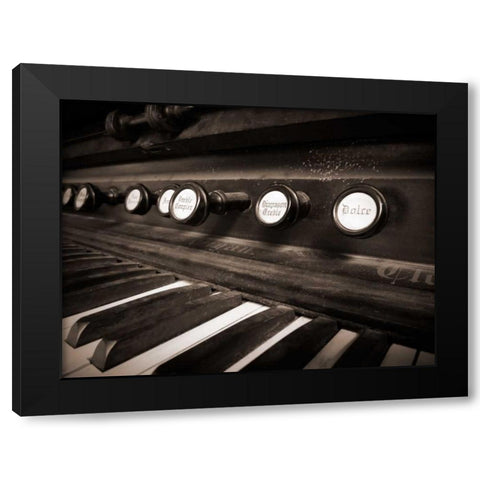 Organ II Black Modern Wood Framed Art Print with Double Matting by Christensen, Jim