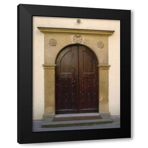 Prague Door II Black Modern Wood Framed Art Print by Christensen, Jim