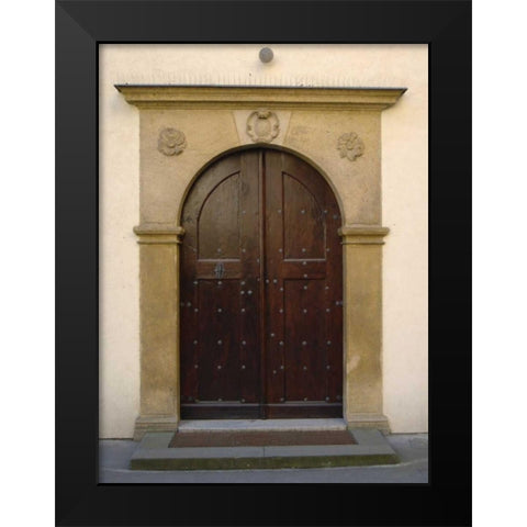 Prague Door II Black Modern Wood Framed Art Print by Christensen, Jim