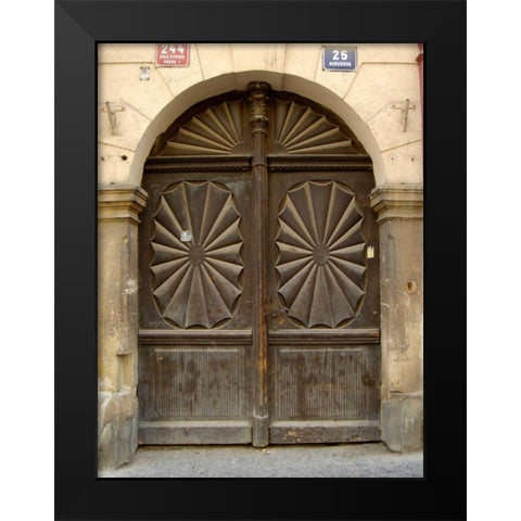 Prague Door VI Black Modern Wood Framed Art Print by Christensen, Jim