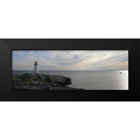 Lighthouse I Black Modern Wood Framed Art Print by Christensen, Jim