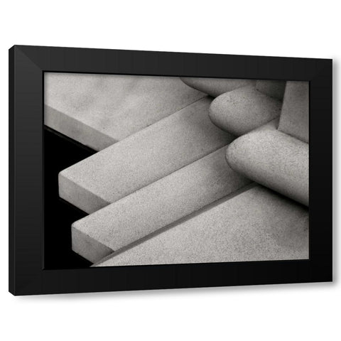 Angles Black Modern Wood Framed Art Print by Christensen, Jim