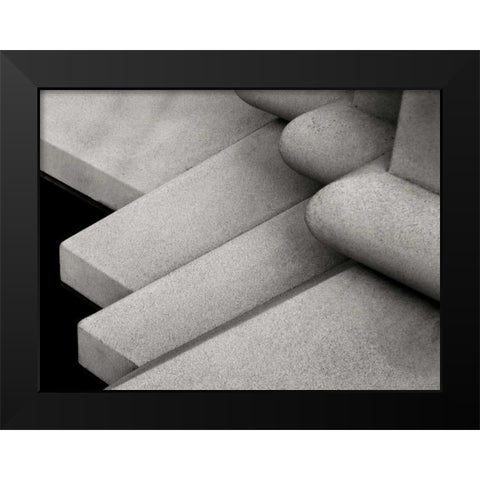 Angles Black Modern Wood Framed Art Print by Christensen, Jim