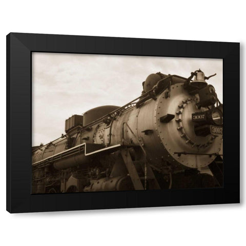 Train I Black Modern Wood Framed Art Print by Christensen, Jim