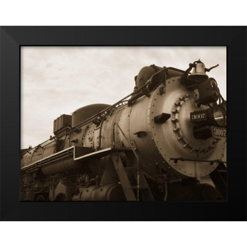 Train I Black Modern Wood Framed Art Print by Christensen, Jim