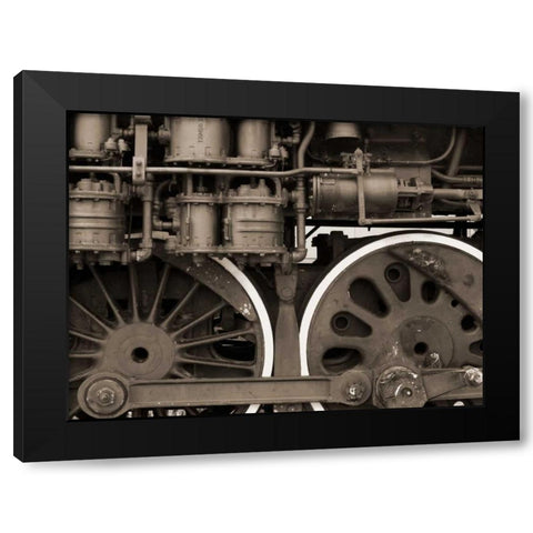 Train II Black Modern Wood Framed Art Print by Christensen, Jim
