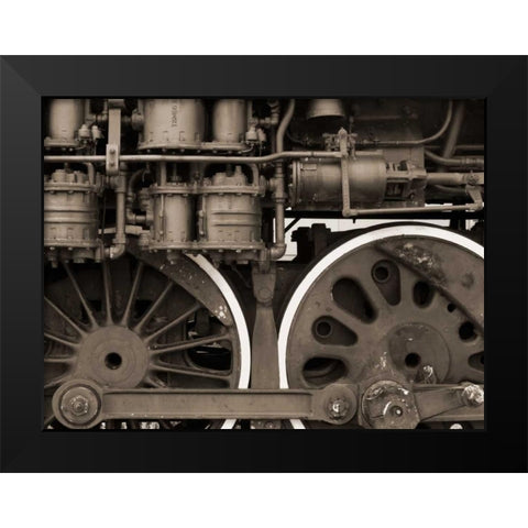 Train II Black Modern Wood Framed Art Print by Christensen, Jim