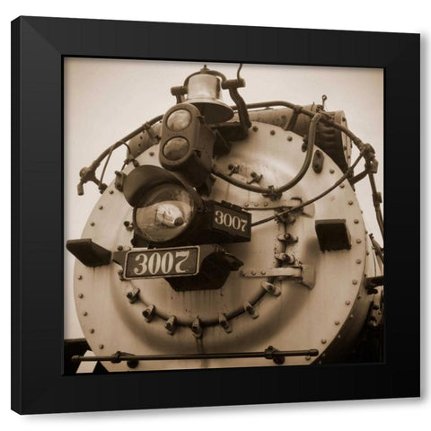 Train VI Black Modern Wood Framed Art Print by Christensen, Jim