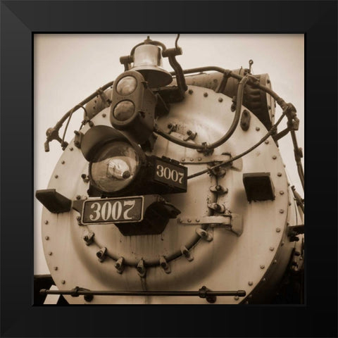 Train VI Black Modern Wood Framed Art Print by Christensen, Jim
