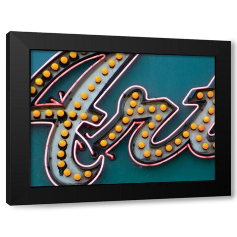 Art Black Modern Wood Framed Art Print by Christensen, Jim