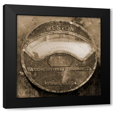 Gauge I Black Modern Wood Framed Art Print by Christensen, Jim