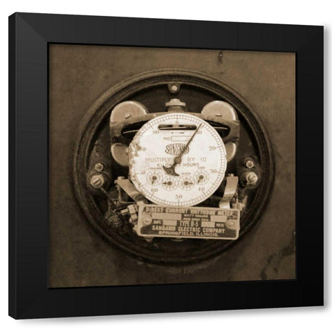 Gauge III Black Modern Wood Framed Art Print by Christensen, Jim