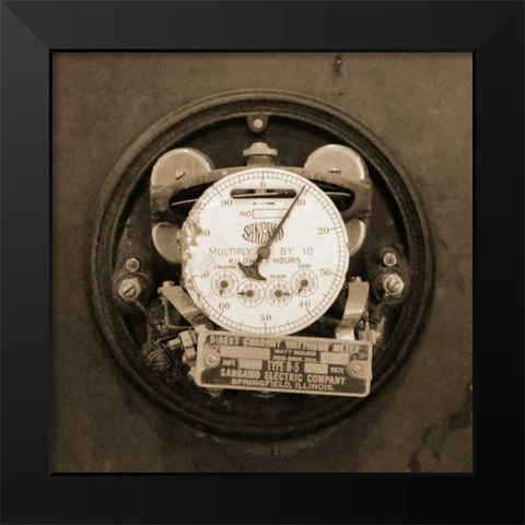 Gauge III Black Modern Wood Framed Art Print by Christensen, Jim