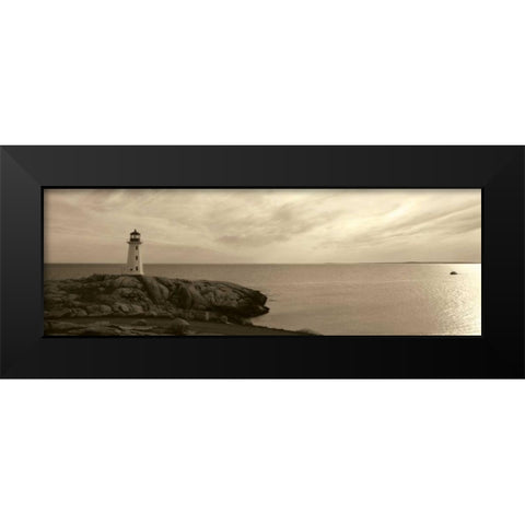 Lighthouse III Black Modern Wood Framed Art Print by Christensen, Jim