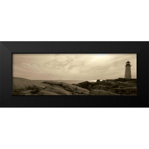 Lighthouse IV Black Modern Wood Framed Art Print by Christensen, Jim