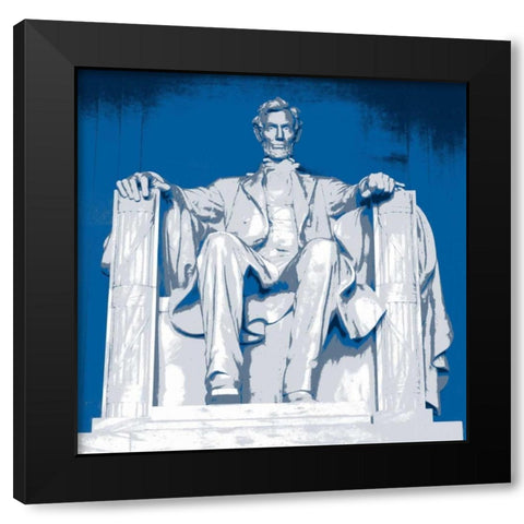 Lincoln Monument Black Modern Wood Framed Art Print by Christensen, Jim