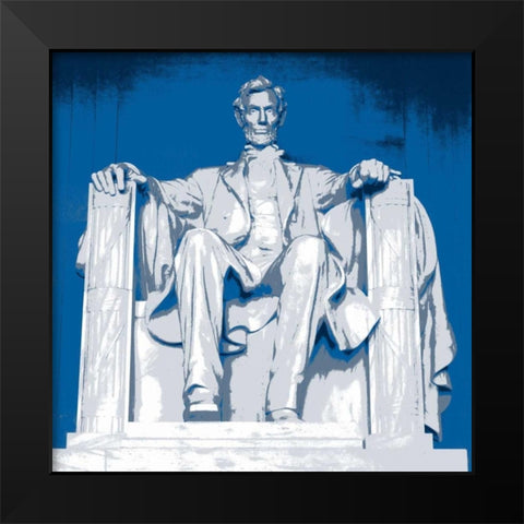 Lincoln Monument Black Modern Wood Framed Art Print by Christensen, Jim