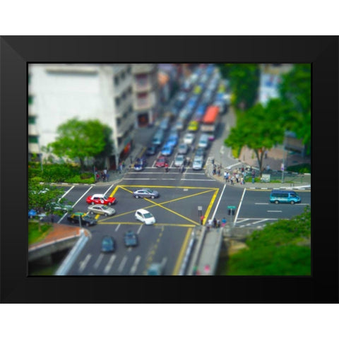 Toy Illusions I Black Modern Wood Framed Art Print by Christensen, Jim