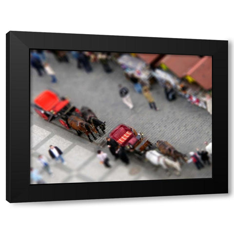 Toy Illusions III Black Modern Wood Framed Art Print with Double Matting by Christensen, Jim