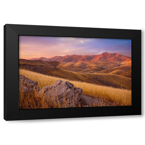 Summer Autumn Black Modern Wood Framed Art Print with Double Matting by Geistweite, Mark