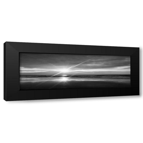 Beauteous Light Panel Bw I Black Modern Wood Framed Art Print with Double Matting by Hausenflock, Alan
