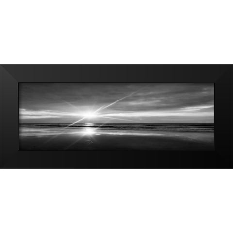 Beauteous Light Panel Bw I Black Modern Wood Framed Art Print by Hausenflock, Alan