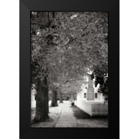 Small Town Autumn III Black Modern Wood Framed Art Print by Hausenflock, Alan