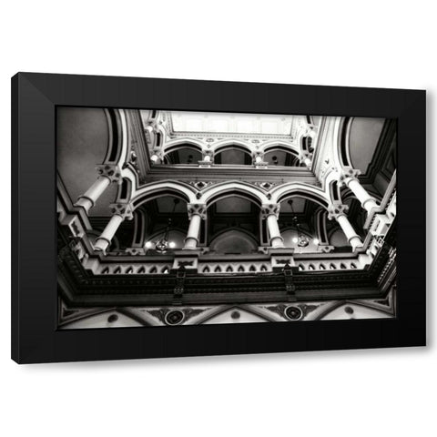Moorish Balconies III Black Modern Wood Framed Art Print with Double Matting by Hausenflock, Alan