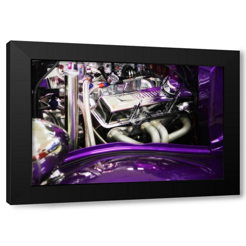 Street Rod II Black Modern Wood Framed Art Print with Double Matting by Hausenflock, Alan