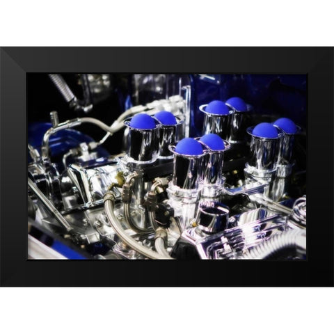 Injected Power Black Modern Wood Framed Art Print by Hausenflock, Alan