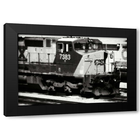 Engine 7383 Black Modern Wood Framed Art Print by Hausenflock, Alan