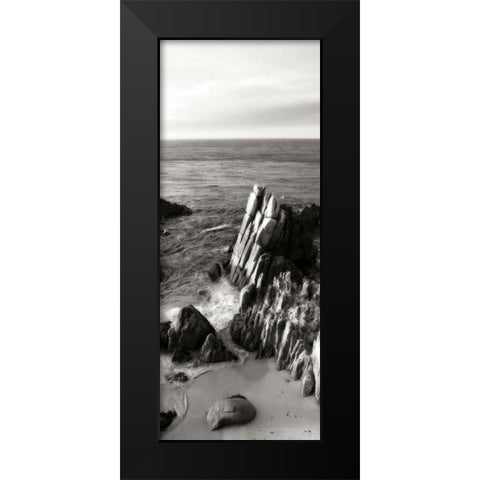 Lovers Point Panel BW 4 Black Modern Wood Framed Art Print by Hausenflock, Alan