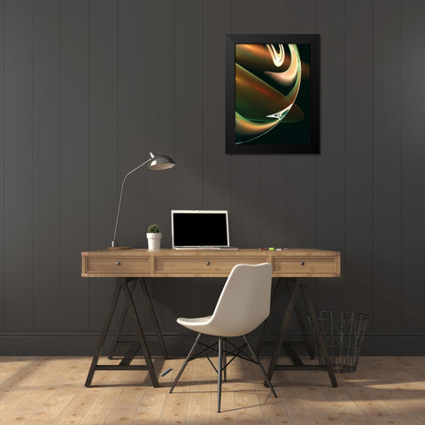 Loop the Loop I Black Modern Wood Framed Art Print by Hausenflock, Alan