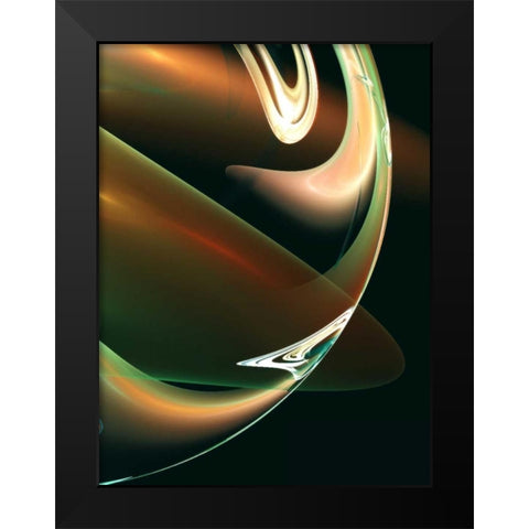 Loop the Loop I Black Modern Wood Framed Art Print by Hausenflock, Alan