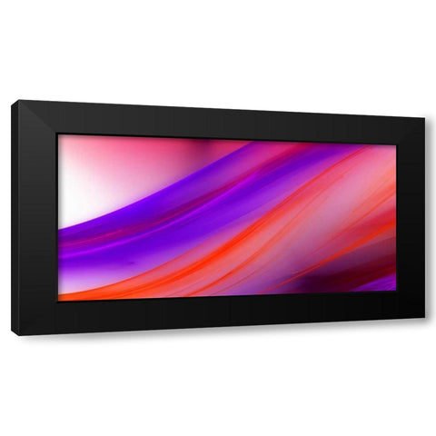 Flow II Black Modern Wood Framed Art Print with Double Matting by Hausenflock, Alan