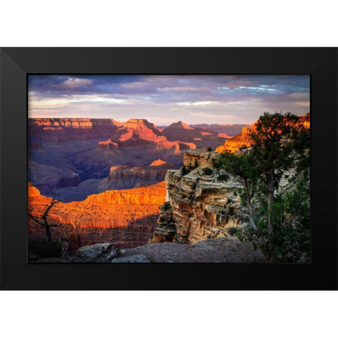 Mather Point Sunset I Black Modern Wood Framed Art Print by Hausenflock, Alan