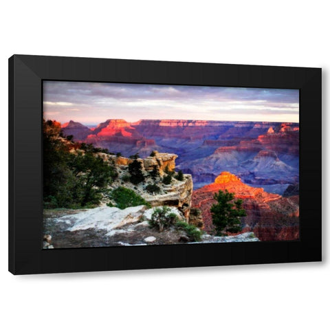 Mather Point Sunset III Black Modern Wood Framed Art Print with Double Matting by Hausenflock, Alan