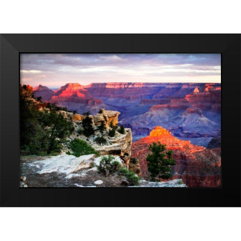 Mather Point Sunset III Black Modern Wood Framed Art Print by Hausenflock, Alan
