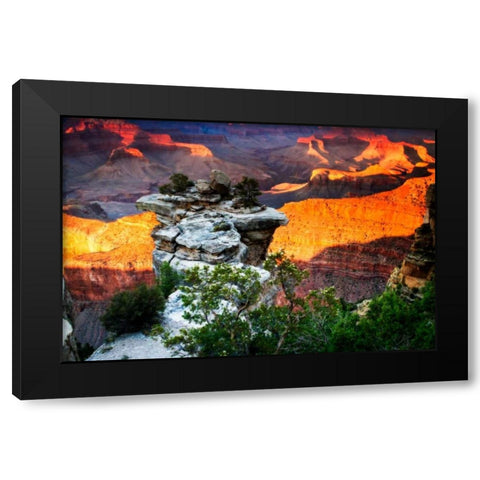 Mather Point Sunset IV Black Modern Wood Framed Art Print by Hausenflock, Alan