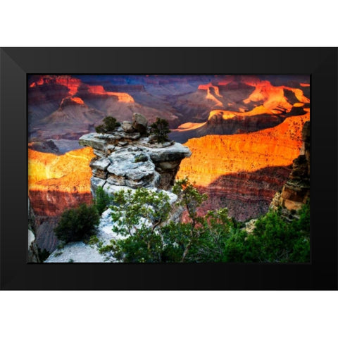Mather Point Sunset IV Black Modern Wood Framed Art Print by Hausenflock, Alan