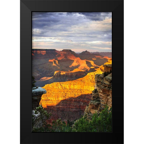 Mather Point Sunset V Black Modern Wood Framed Art Print by Hausenflock, Alan