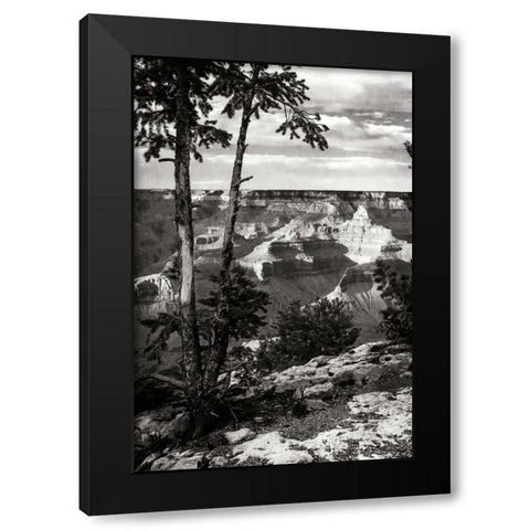 Canyon Gorge II Black Modern Wood Framed Art Print with Double Matting by Hausenflock, Alan