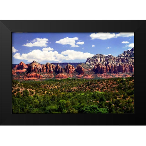 Red Rock Canyon I Black Modern Wood Framed Art Print by Hausenflock, Alan