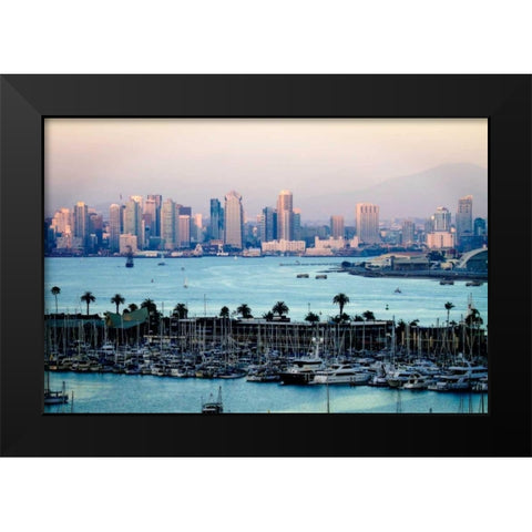 San Diego Sunset I Black Modern Wood Framed Art Print by Hausenflock, Alan