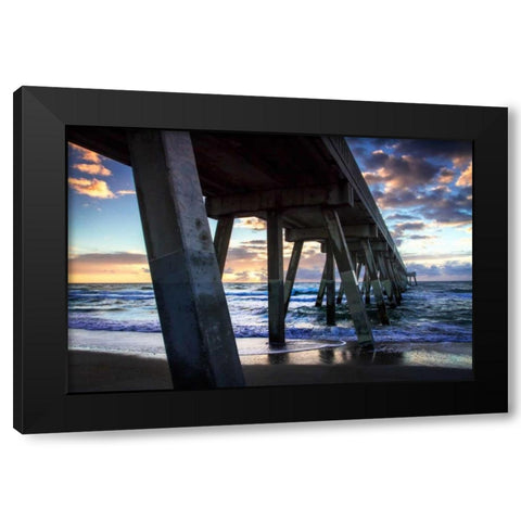 Mercers Pier II Black Modern Wood Framed Art Print by Hausenflock, Alan