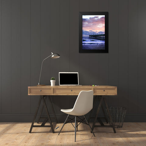 Mercers Pier III Black Modern Wood Framed Art Print by Hausenflock, Alan