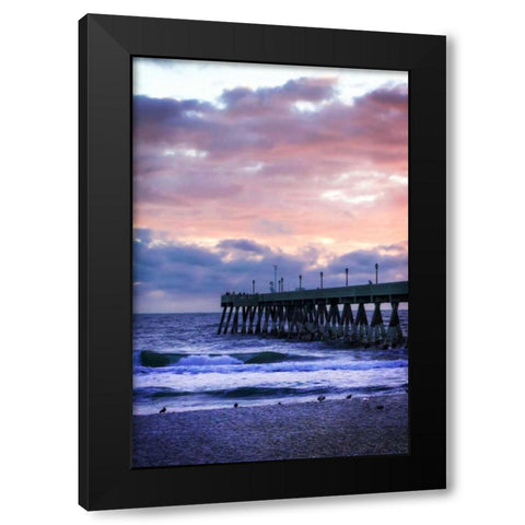 Mercers Pier III Black Modern Wood Framed Art Print by Hausenflock, Alan