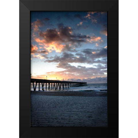 Mercers Pier IV Black Modern Wood Framed Art Print by Hausenflock, Alan