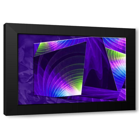 Colorful Planes II Black Modern Wood Framed Art Print with Double Matting by Hausenflock, Alan