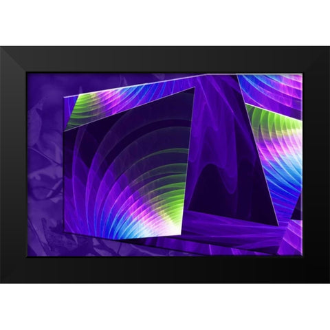 Colorful Planes II Black Modern Wood Framed Art Print by Hausenflock, Alan